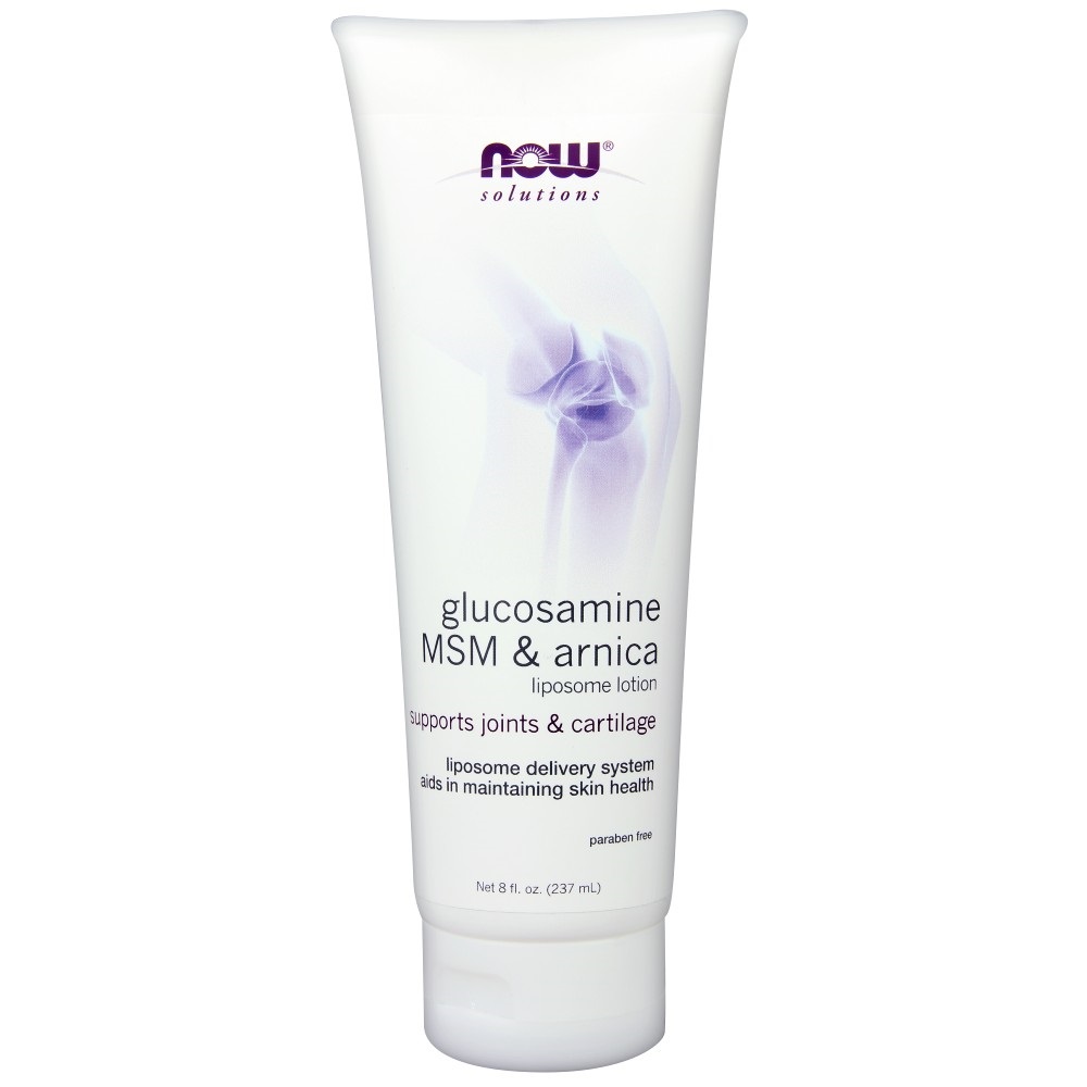 나우 Now, 글루코사민 MSM & 아르니카 리포좀 로션, 8 oz (237 ml)