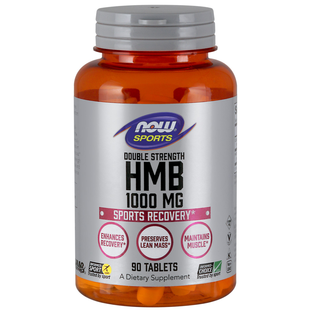 나우 Now, HMB, 두배 강한 1000 mg, 90 타블렛