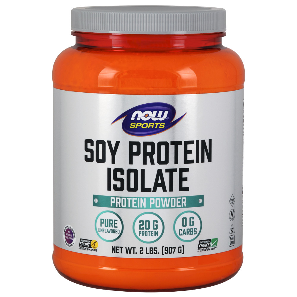 나우 Now, 콩 단백질 Isolate, 무맛 파우더, 2 lbs (907 g)