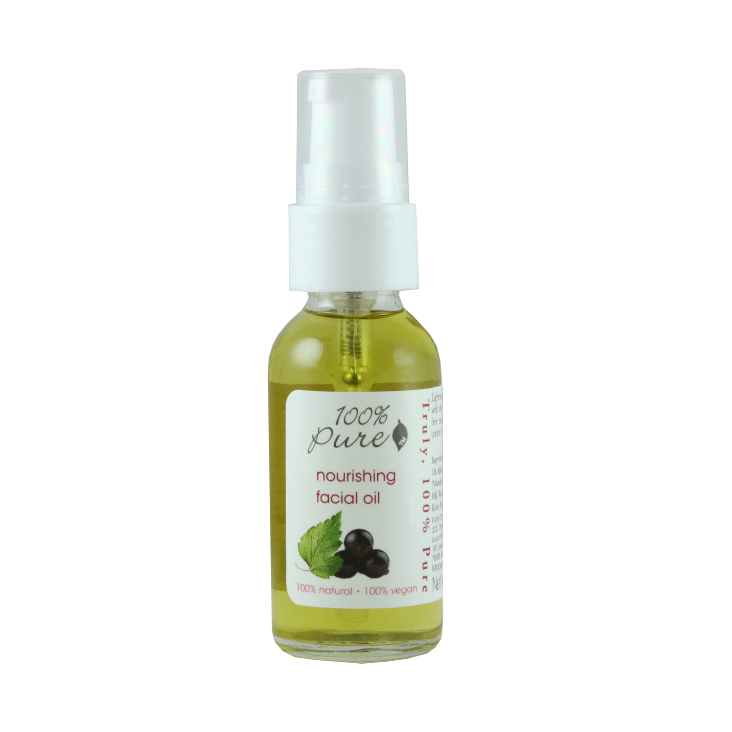 100% Pure, 유기농 너리슁 페이셜 오일, 1 oz (29 ml)